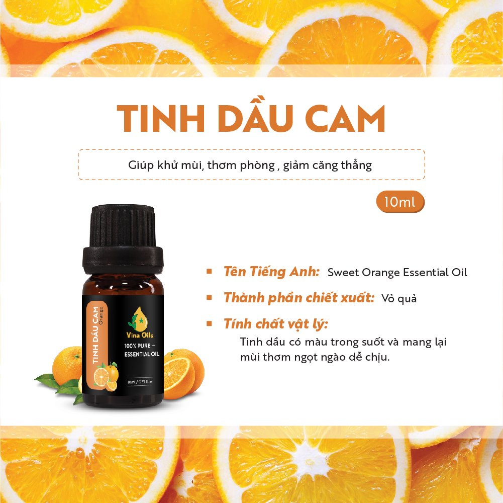 Tinh dầu xông Cam 10ml